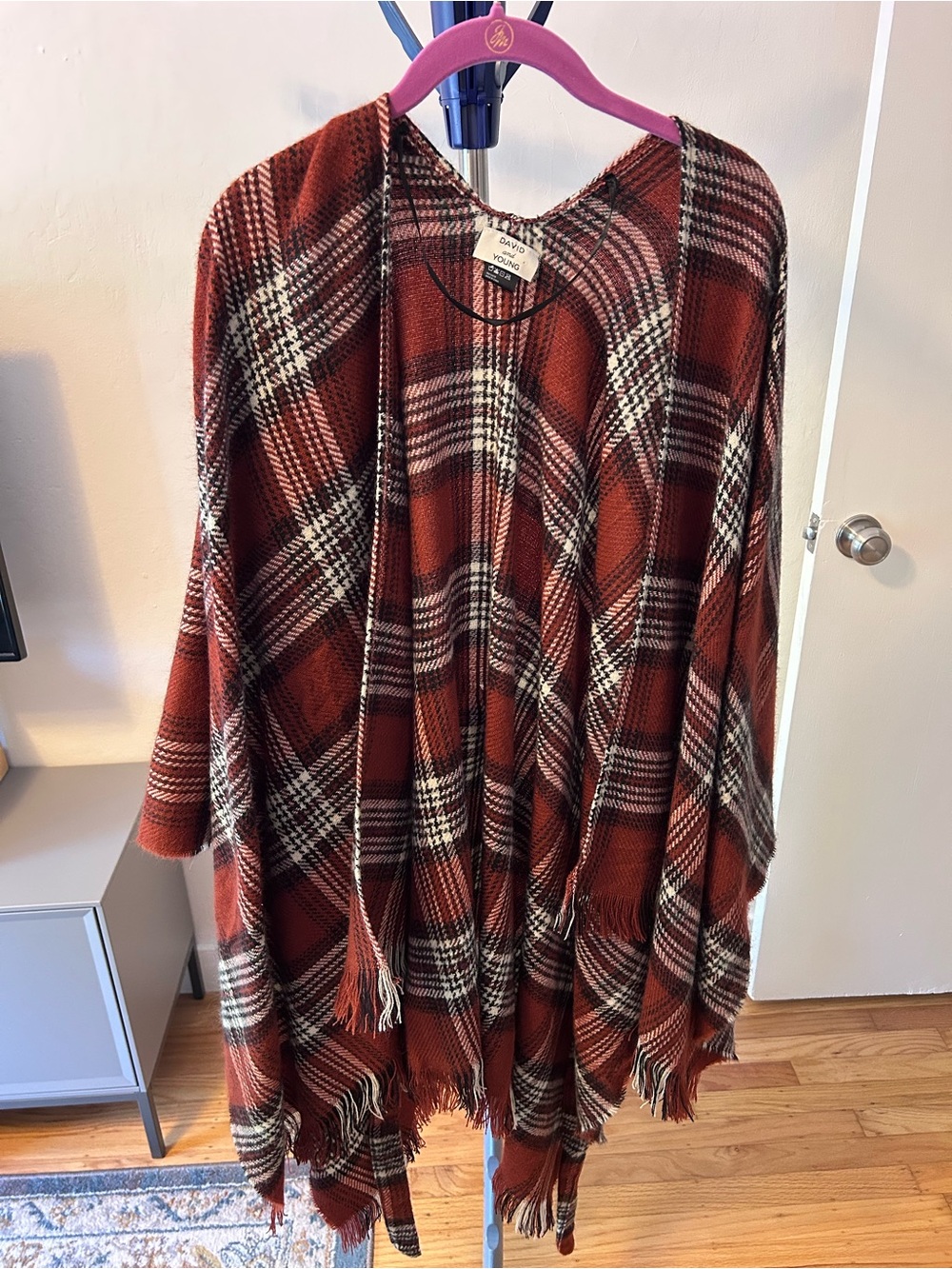 Plaid Poncho